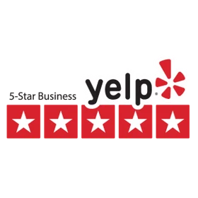 Yelp 5-Star Business credential badge for Leon Plumbing